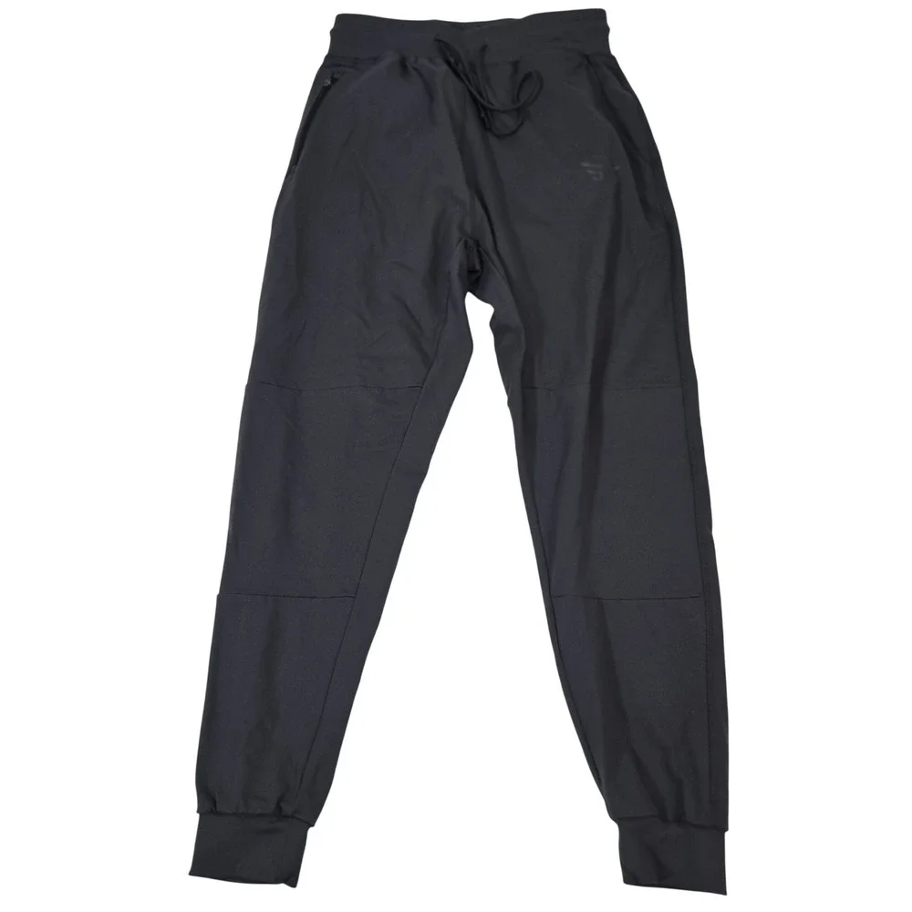 Edge Lifestyle Mens Small Black Technical Stretch Jogger Tapered‎ Gym Pants S
